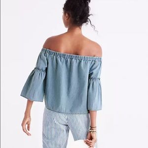 Madewell Denim Azalea Off-the-Shoulder Top